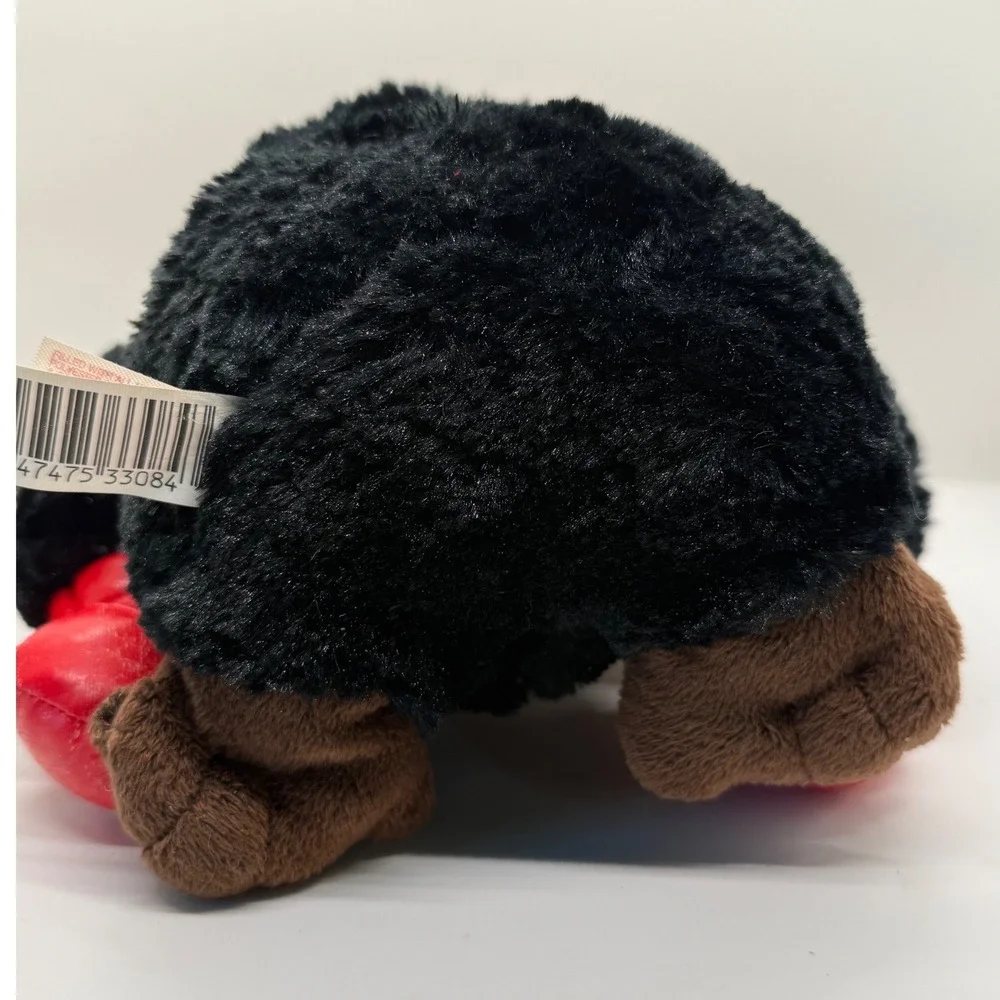 VTG‎ Dan Dee Boxing Gorilla Plush Toy Black Red Gloves You Knock Me Out Towel